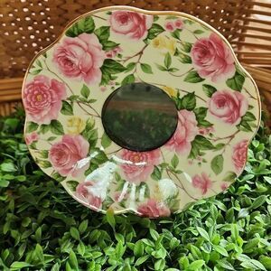 Picture Frame Dainty Floral Teacup Saucer  Cottage Core